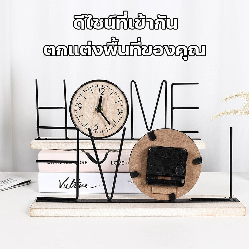 นาฬิกาตั้งโต๊ะตัวอักษร Home - 图片2