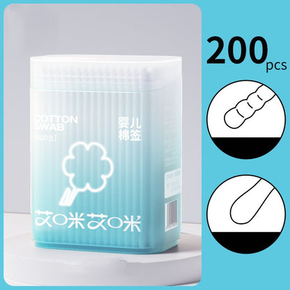 สำลีพันก้านขนาดเล็กสำหรับเด็กทารก บรรจุ 200/400 ชิ้นต่อกล่อง - 图片11
