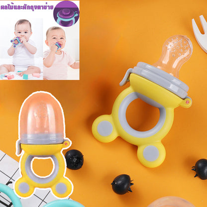 ช้อนป้อนอาหารเหลว + ถ้วยดูดซิลิโคนผลไม้ 2-in-1 - 图片17