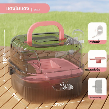 กรงหนูแฮมสเตอร์พกพาพร้อมอุปกรณ์ - 图片23