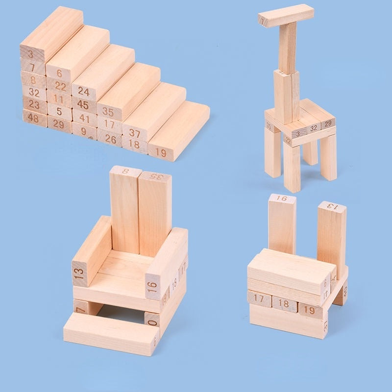 บล็อกตัวต่อแบบพับได้ จิ๊กซอว์ไม้ - 图片5