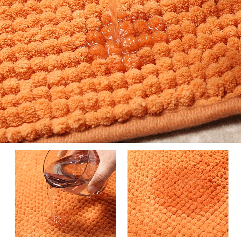 พรมเช็ดเท้าทอเต็มผืน ซักเครื่องได้ ซึมซับน้ำได้ดีเยี่ยม - 图片3