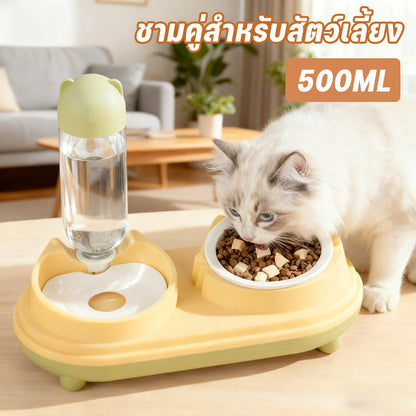 ชามใส่น้ำสำหรับสัตว์เลี้ยง 500 มล. เครื่องจ่ายน้ำอัตโนมัติ - 图片2