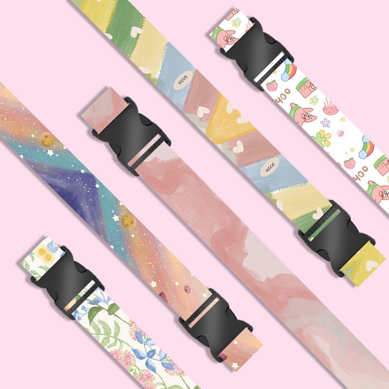 สายรัดกระเป๋าเดินทางลายการ์ตูน ปรับความยาวได้ - 图片5