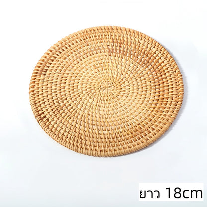 ที่รองแก้วหวาย ชุดน้ำชา ทนความร้อน - 图片9