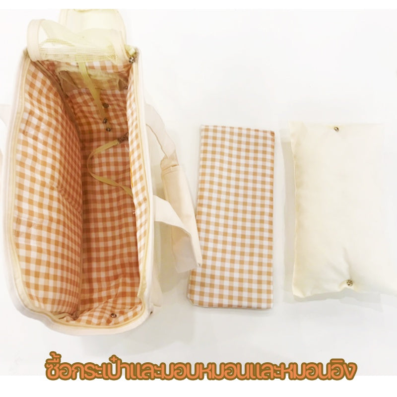 กระเป๋าเป้ใส่สัตว์เลี้ยงสีขาวออฟไวท์ - 图片2