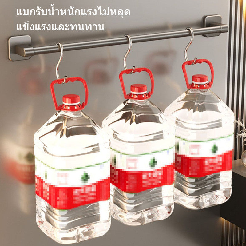 ราวแขวนผ้าเช็ดตัว/ราวแขวนเสื้อผ้า ติดตั้งบนผนังโดยไม่ต้องเจาะรู - 图片4