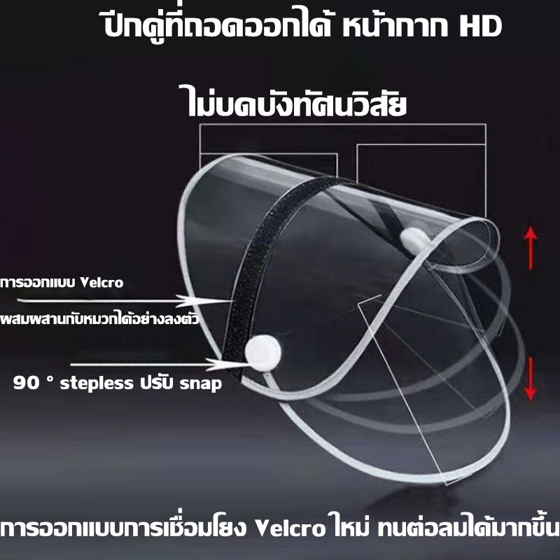 เสื้อกันฝนสำหรับผู้ใหญ่ มีฮู้ดและแถบสะท้อนแสง - 图片6
