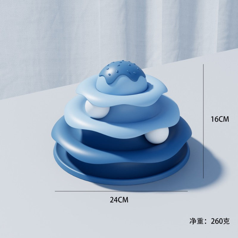 ของเล่นแมว รางบอลแมว พร้อมแผงเสียงขนนก - 图片19