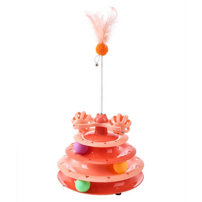 ของเล่นแมว รางบอลแมว พร้อมแผงเสียงขนนก - 图片22