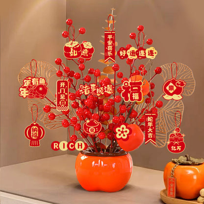 ของตกแต่งและบอนไซตั้งโต๊ะสำหรับเทศกาลตรุษจีนปี 2026 ปีม้า - 图片6