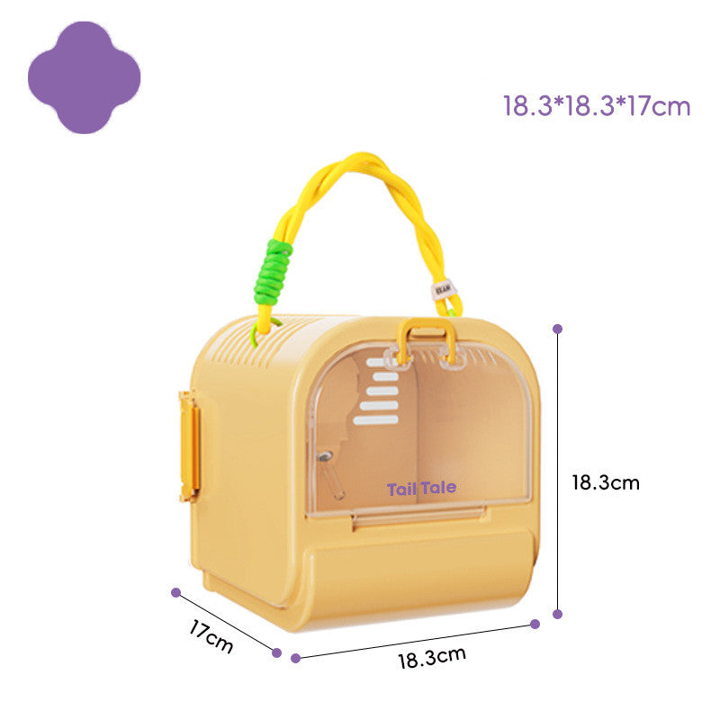 กรงหนูพกพาพร้อมดีไซน์มีรูพรุน ทำความสะอาดง่าย - 图片6