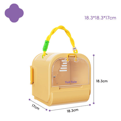 กรงหนูพกพาพร้อมดีไซน์มีรูพรุน ทำความสะอาดง่าย - 图片6