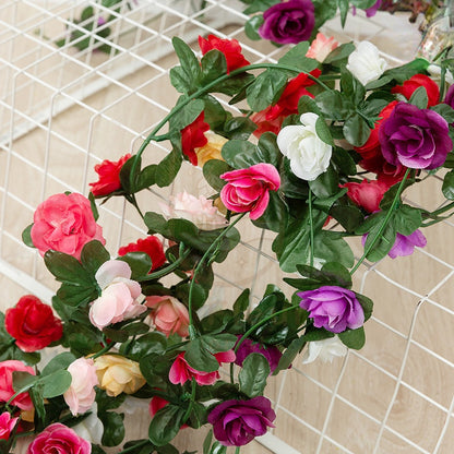 เถากุหลาบประดิษฐ์ ยาว 2.5 เมตร สำหรับตกแต่งบ้าน วันหยุด และงานแต่งงาน - 图片4