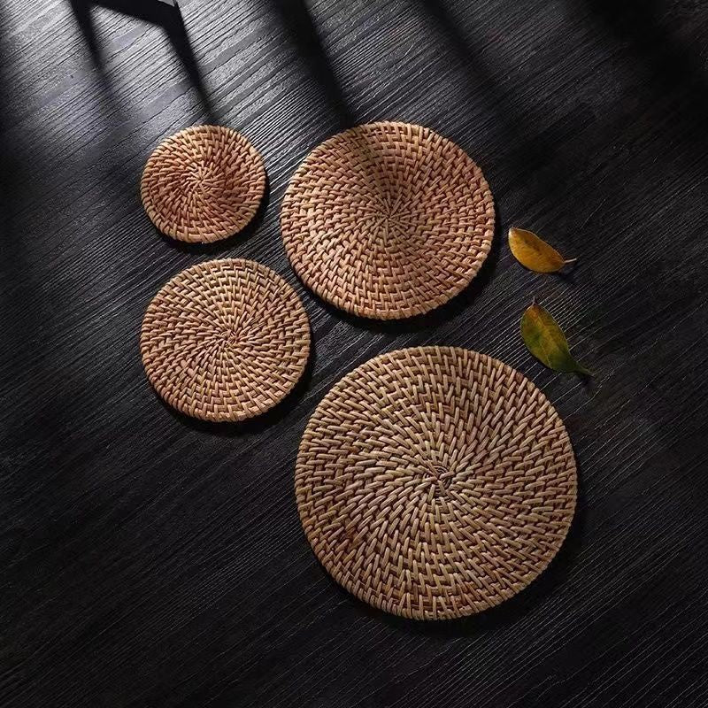 ที่รองแก้วหวาย ชุดน้ำชา ทนความร้อน - 图片3