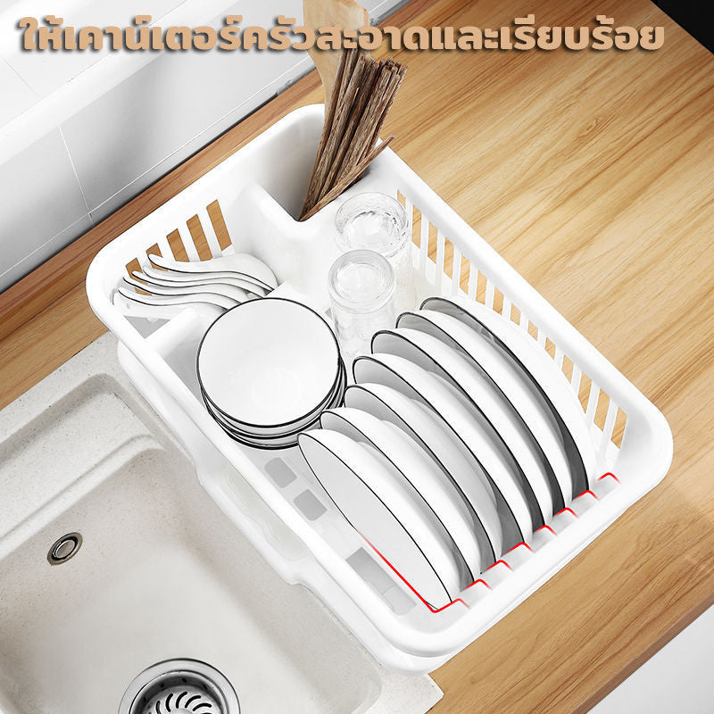 ที่วางจานสำหรับระบายน้ำในครัว ที่วางจานอเนกประสงค์ - 图片3