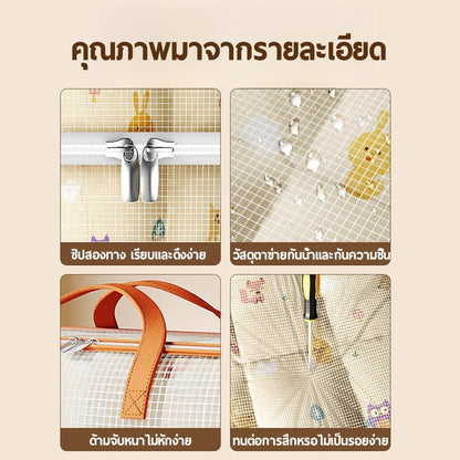 ถุงเก็บเสื้อผ้า ทำจากพีวีซีใส ความจุขนาดใหญ่ กันน้ำ - 图片2