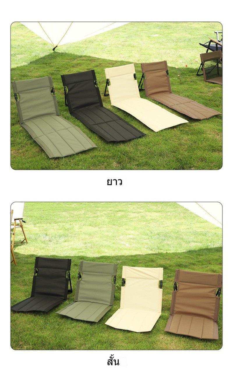 เก้าอี้สนามแบบพับได้ มีพนักพิง พกพาสะดวก น้ำหนักเบา และทนทาน - 图片2