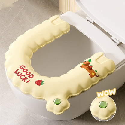 แผ่นรองนั่งชักโครก EVA แบบหนาและกันน้ำ ลายการ์ตูน - 图片16