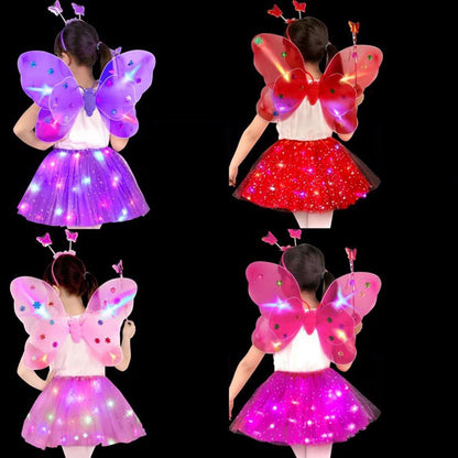 กระโปรงผีเสื้อเรืองแสง ชุดการแสดงสำหรับเด็ก - 图片1