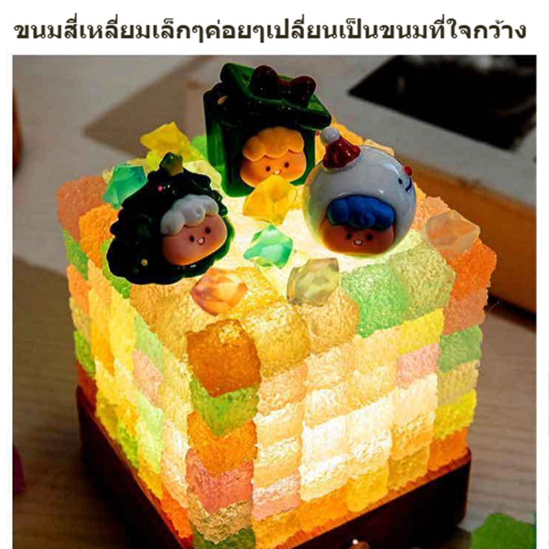 โคมไฟกลางคืน DIY จากลูกอม - 图片2