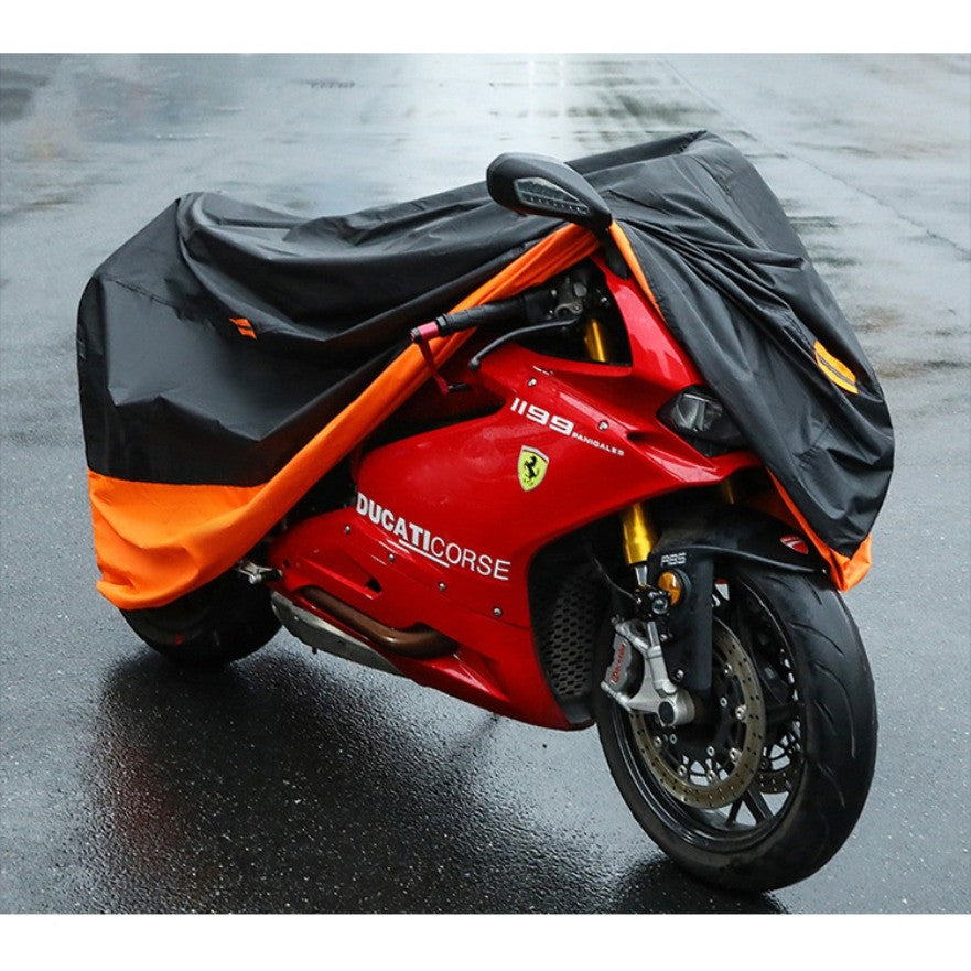  ผ้าคลุมรถมอเตอร์ไซค์ กันลม  กันฝน กันแดด กันฝุ่น oxford ใช้ได้ทั้งกลางแจ้งและในบ้ - 图片2