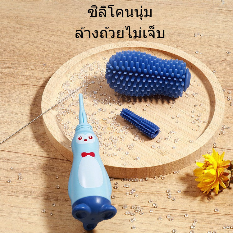 ชุดแปรงทำความสะอาดขวดนมเด็ก 4in1 - 图片2