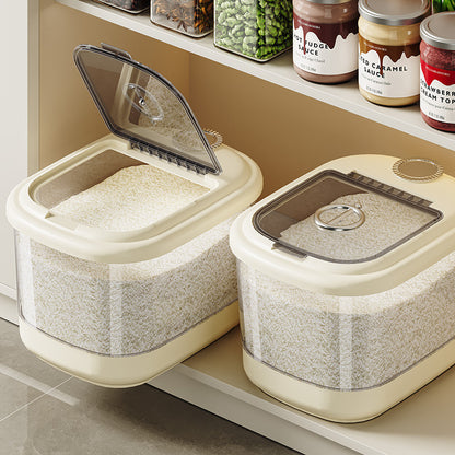 ภาชนะเก็บข้าว ป้องกันแมลงและความชื้น มีล้อเพื่อความสะดวกในการเคลื่อนย้าย - 图片4