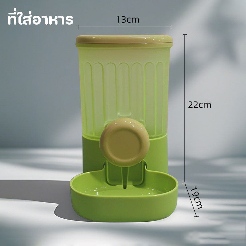 เครื่องให้อาหารและน้ำสัตว์เลี้ยงแบบแขวน 2in1 - 图片5