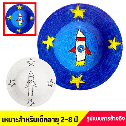 หมวกฟางเพ้นท์ลายเอง - 图片5