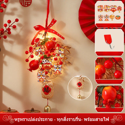 ปีงู2026 พวงมาลัยปีใหม่ โคมไฟเทศกาลฤดูใบไม้ผลิ LED ตกแต่งเทศกาลฤดูใบไม้ผลิ - 图片23