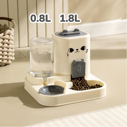 เครื่องให้อาหารและให้น้ำสัตว์เลี้ยงอัตโนมัติ 2-in-1 ทำจากสแตนเลส - 图片12