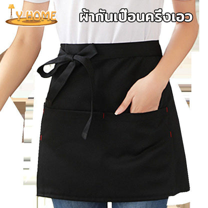 ผ้ากันเปื้อนแบบครึ่งเอว กันน้ำ ระบายอากาศได้ดี มีกระเป๋าคู่ - 主图