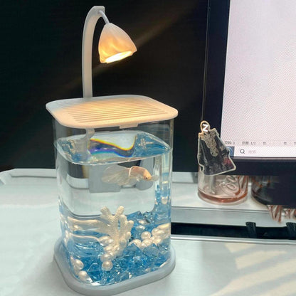 ตู้เลี้ยงปลาเบต้าพลาสติกใส พร้อมไฟ LED - 图片5