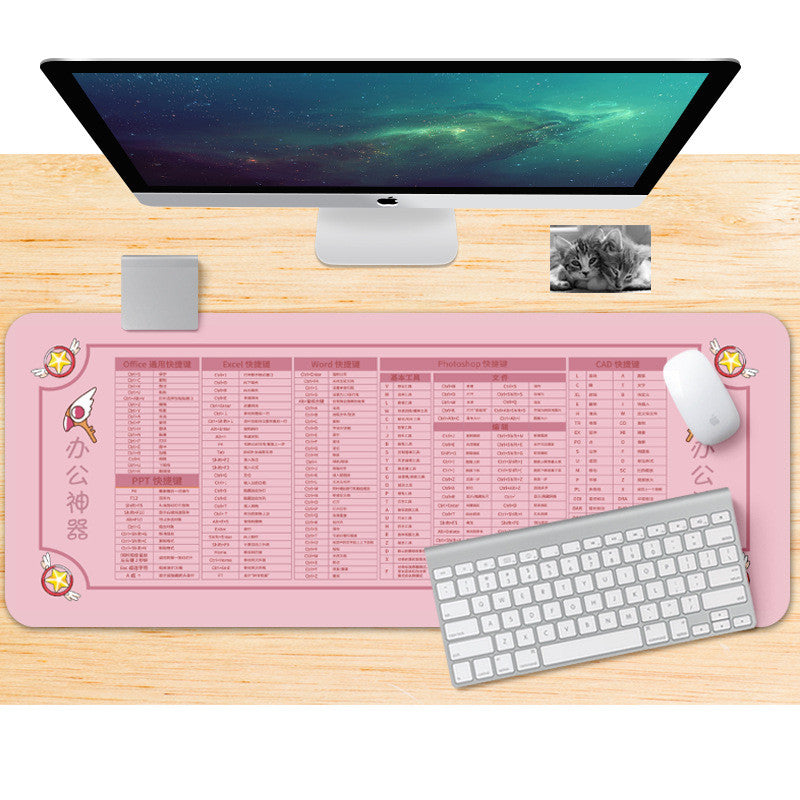 แผ่นรองเมาส์กันลื่นขนาดใหญ่พิเศษ หนาและกว้างขึ้น ขนาด 80x30 ซม. - 图片14