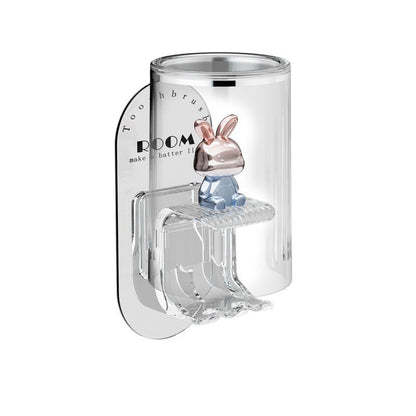 ที่วางแปรงสีฟันติดผนังรูปกระต่าย ไม่ต้องเจาะรู ป้องกันเชื้อรา และระบายอากาศได้ดี - 图片7