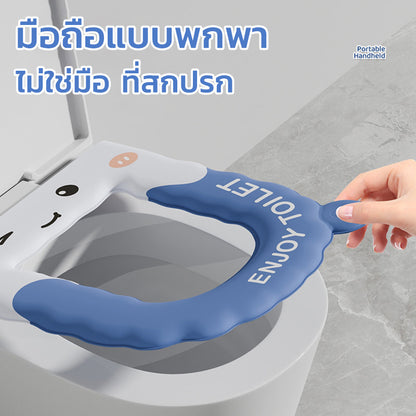 แผ่นรองนั่งชักโครก EVA แบบหนาและกันน้ำ ลายการ์ตูน - 图片2