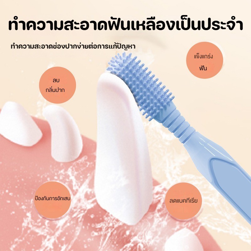 แปรงสีฟันสำหรับสัตว์เลี้ยง 360° ผลิตจากซิลิโคน - 图片2