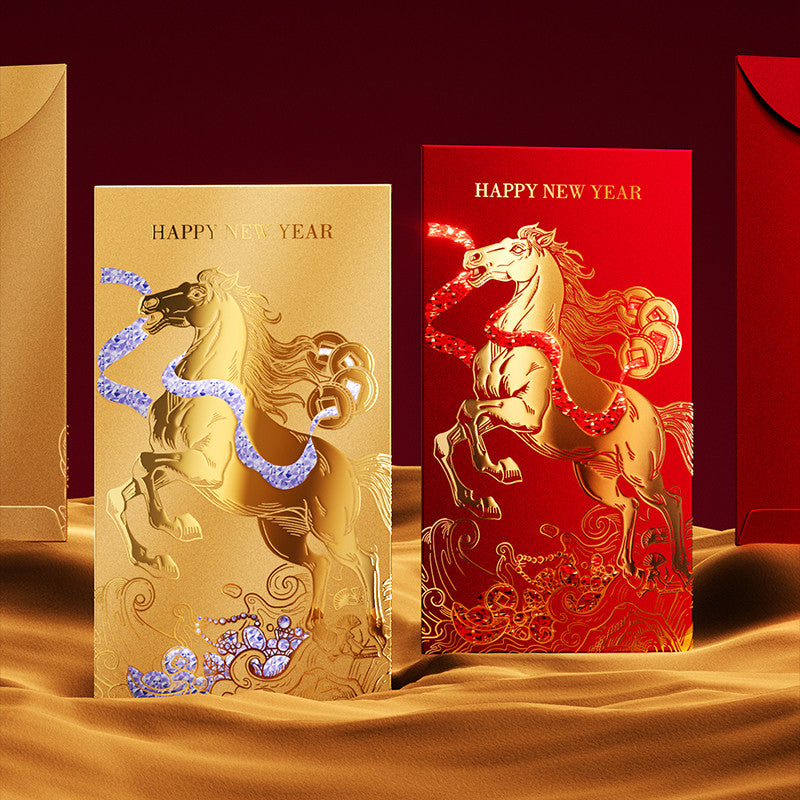 ซองแดงม้านำโชคสำหรับเทศกาลตรุษจีนปี 2026 - 图片3