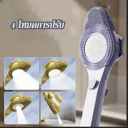 ฝักบัวมือถือ ฝักบัวแรงดันสูง ฝักบัวอเนกประสงค์พร้อมแปรงซิลิโคน - 图片2