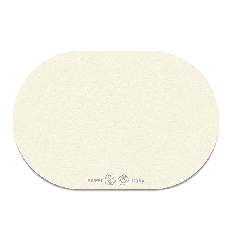 แผ่นรองชามอาหารสัตว์เลี้ยง ป้องกันการหก ขนาด 45*30 ซม. - 图片25