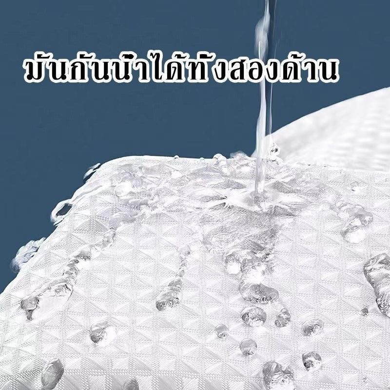 ผ้าม่านห้องน้ำ ผ้าม่านพลาสติกทึบแสง กันน้ำ ติดตั้งง่าย, - 图片4