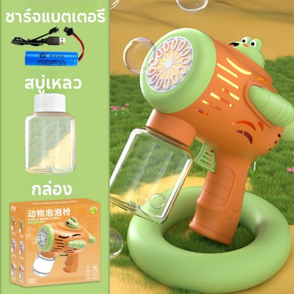 ปืนเป่าฟองสบู่ 69 รู เป่าฟองสบู่ได้จำนวนมาก พร้อมเอฟเฟกต์แสงไฟ - 图片13