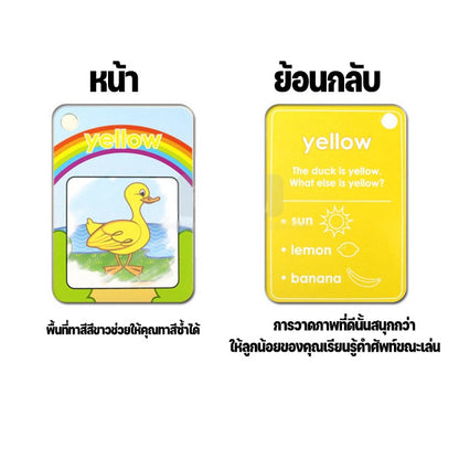 บัตรคำศัพท์กระดานวาดภาพสีน้ำ - 图片7