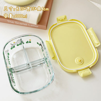 กล่องอาหารกลางวันน่ารัก ใช้กับไมโครเวฟได้ มาพร้อมภาชนะใส่น้ำจิ้มและช้อน - 图片18