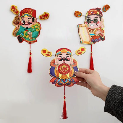 แม่เหล็กติดตู้เย็นรูปเทพเจ้าแห่งความร่ำรวย ปี 2026 ของตกแต่งตรุษจีน - 图片5
