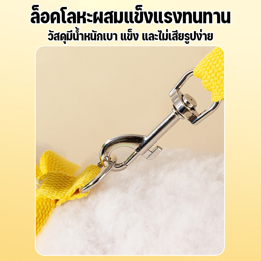 ชุดสายจูงและปลอกคอสำหรับสัตว์เลี้ยง ปรับได้ สวมใส่สบาย และระบายอากาศได้ดี - 图片4