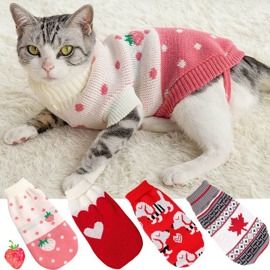 เสื้อผ้าแมวเนื้อนุ่ม น่ารัก อบอุ่น - 主图