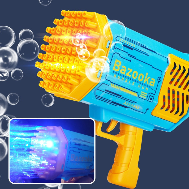 ปืนเป่าฟองสบู่ 69 รู เป่าฟองสบู่ได้จำนวนมาก พร้อมเอฟเฟกต์แสงไฟ - 图片3