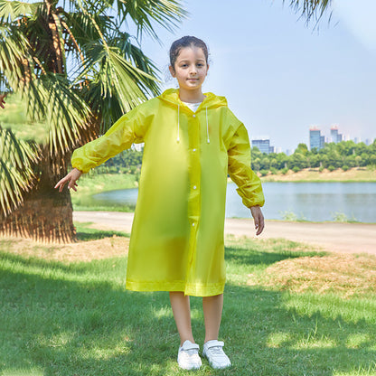 เสื้อกันฝนมีฮู้ดสำหรับเด็ก ทำจากวัสดุ EVA หนาพิเศษ - 图片4